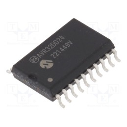 1 pcs x MICROCHIP TECHNOLOGY - AVR32DD20-I/SO - IC: AVR microcontroller, SOIC20, Ext.inter: 17, Cmp: 1, AVR32
