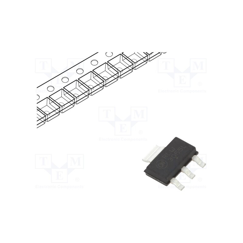 1 pcs x ONSEMI - NVF3055L108T1G - Transistor: N-MOSFET, unipolar, 60V, 1.4A, 1.3W, SOT223