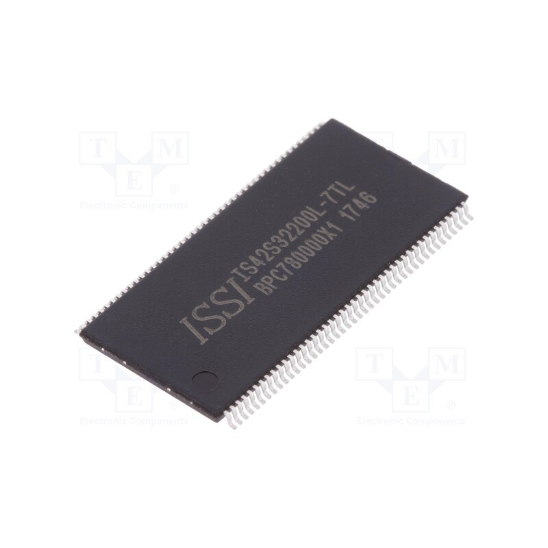 1 pcs x ISSI - IS42S32200L-7TL - IC: DRAM memory, 64MbDRAM, 512kx32bitx4, 143MHz, 7ns, TSOP86 II