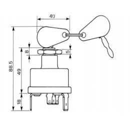 Ignition switch lsn mf235 255 ursus 2812 3521 3514 4512