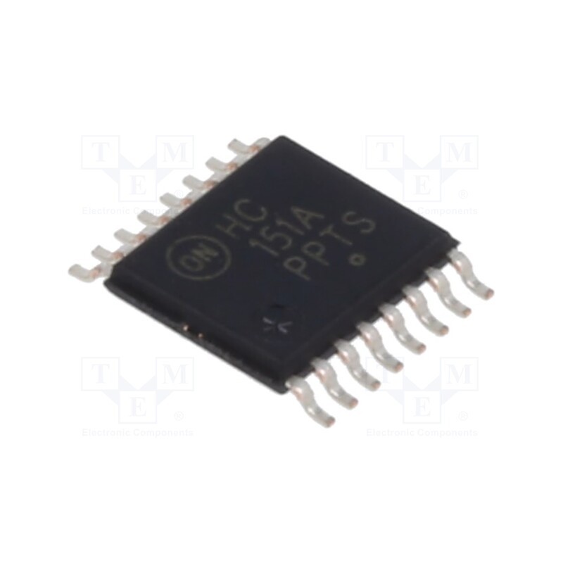 3 pcs x ONSEMI - MC74HC151ADTG - IC: digital, 8bit,multiplexer,data selector, Ch: 1, IN: 12, CMOS