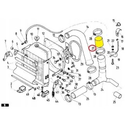 Rubber water pipe fi 50 90 reinforced with C 38 fabric