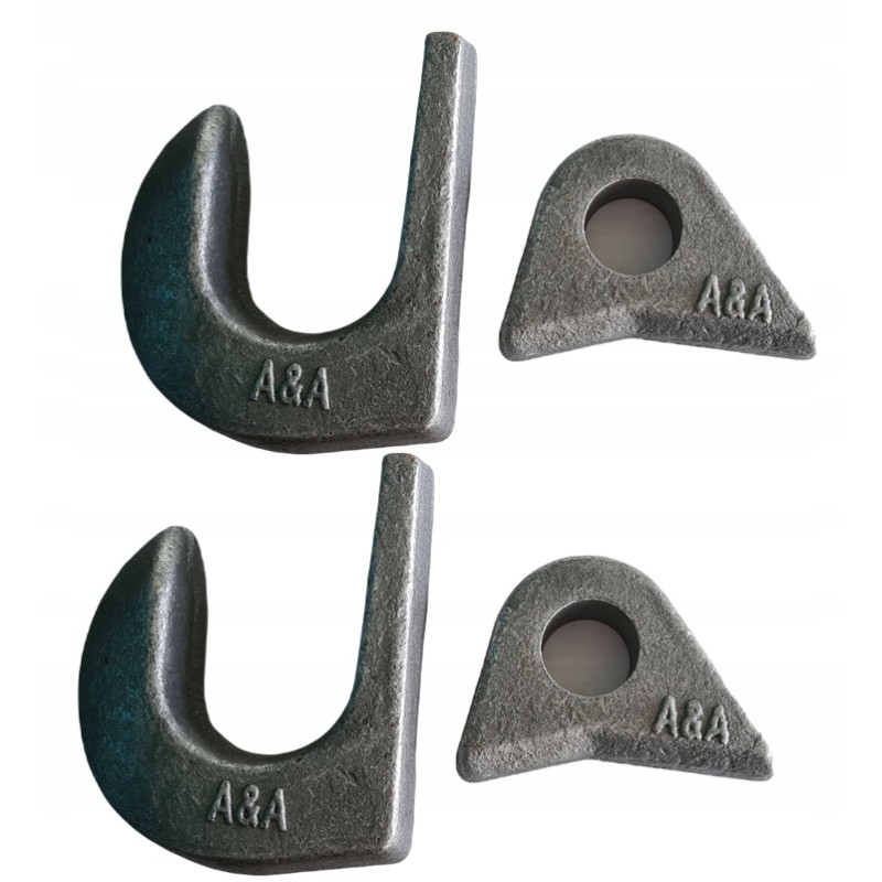 Loader hook bolt, set of 2 pieces