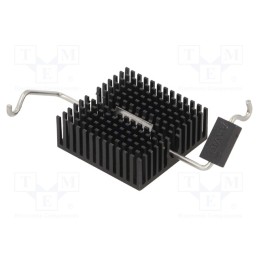 1 pcs x BOYD CORP - 374324B60023G - Heatsink: extruded, grilled, BGA,FPGA, black, L: 27mm, W: 27mm