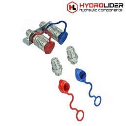 2x quick connector socket euro plug 22 bracket