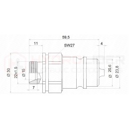2x quick connector socket euro plug 22 bracket
