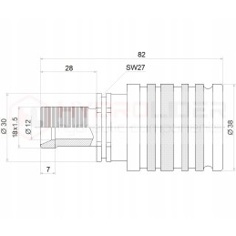 2x set of euro socket, m18 plug, two sections