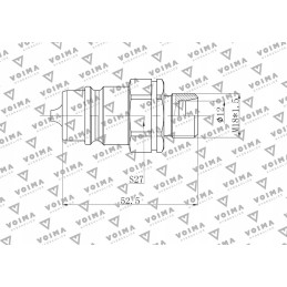 Hydraulic plug euro m18x1 5 gz voima
