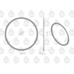 Chrome piston seal c 330