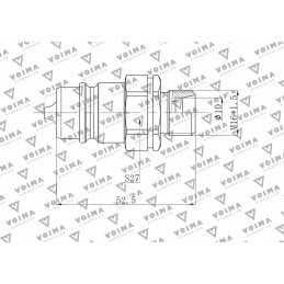 Hydraulic plug euro m16x1 5 gz voima