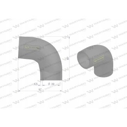 Radiator hose elbow 3132719r1 Warynski