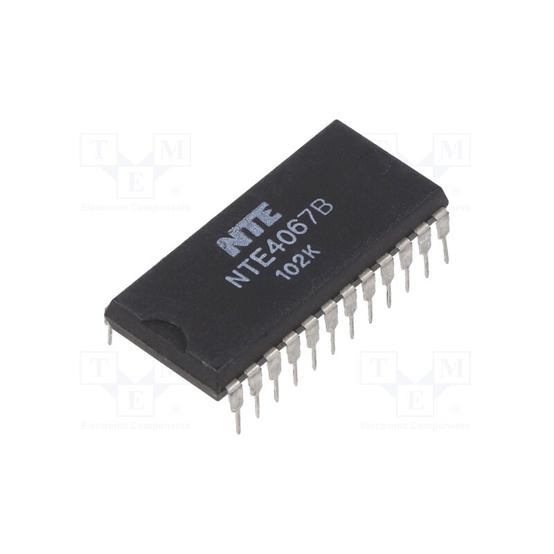 1 pcs x NTE Electronics - NTE4067B - IC: digital, demultiplexer,multiplexer, Ch: 16, DIP24