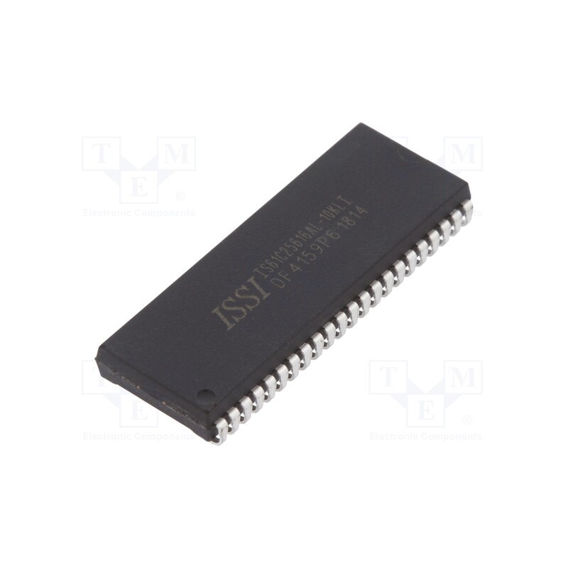 1 pcs x ISSI - IS61C25616AL-10KLI - IC: SRAM memory, 4MbSRAM, 256kx16bit, 5V, 10ns, SOJ44, parallel