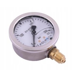 Glycerine manometer m63 0 315 bar bottom connection