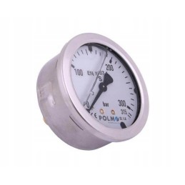 Glycerin manometer m63 0 315 bar rear connection