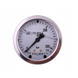 Glycerin manometer m63 0 315 bar rear connection