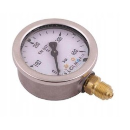 Glycerin manometer m63 0 400 bar bottom connection