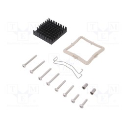 1 pcs x Advanced Thermal Solutions - ATS-61350D-C1-R0 - Heatsink: extruded, grilled, black, L: 35mm, W: 35mm, H: 9.5mm