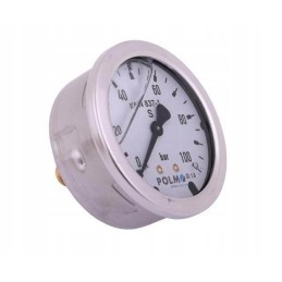 Glycerine manometer m63 0 100 bar rear connection