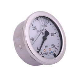 Glycerin manometer m63 0 250 bar rear connection