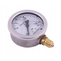 Glycerine manometer m63 0 160 bar bottom connection