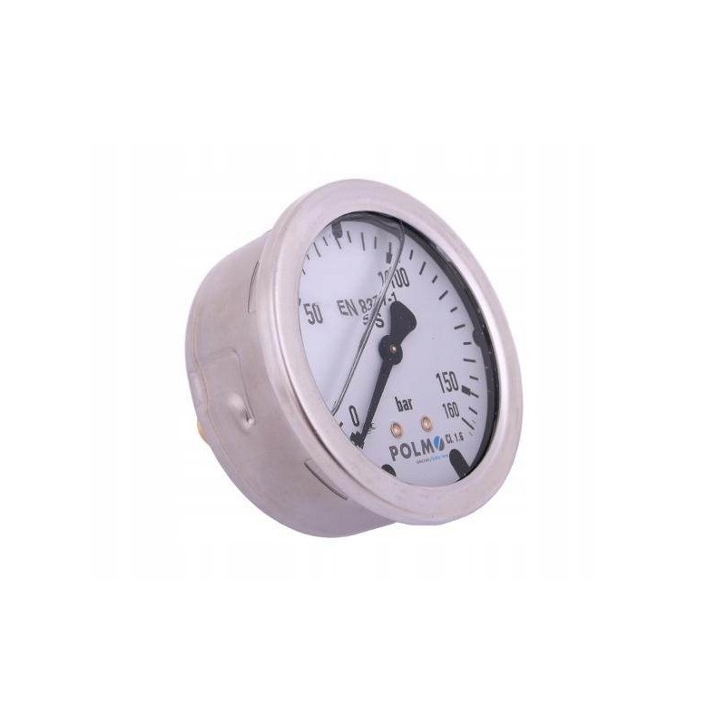 Glycerine manometer m63 0 160 bar rear connection