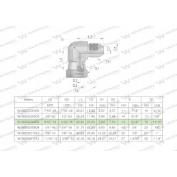 Hydraulic elbow inch ab 9 16 unf jic