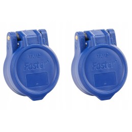 Euro socket cover, blue, faster, 2 pcs. handles