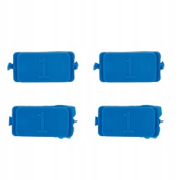 Euro socket cover, blue, faster, 2 pcs. handles