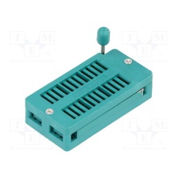 1 pcs x CONNFLY - DS1043-240G - Socket: integrated circuits, ZIF, DIP24, 7.62/15.24mm, THT, 50VDC