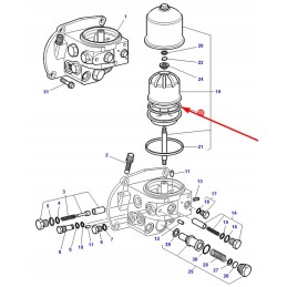 3901890m1 hydraulic filter o-ring