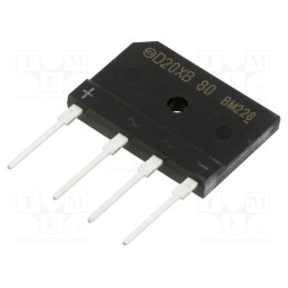 1 pcs x SHINDENGEN - D20XB80-7000 - Bridge rectifier: single-phase, Urmax: 800V, If: 20A, Ifsm: 240A