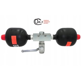 Shock absorber, double hydroaccumulator 1 4l for round