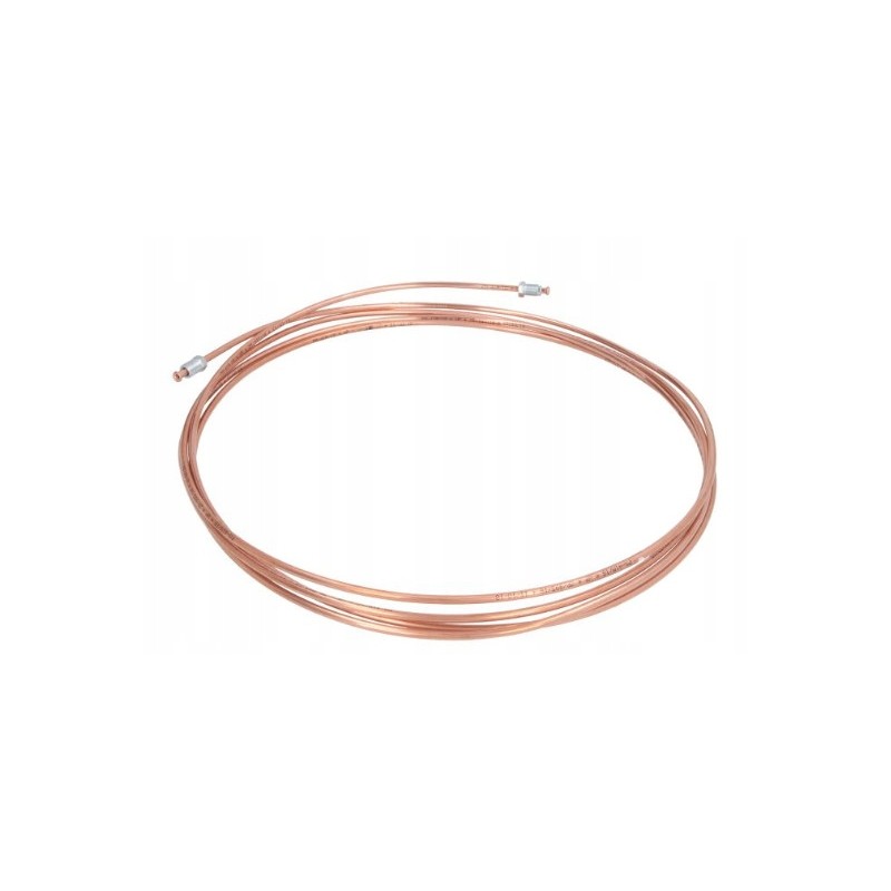 Brake hose, copper tube, 445 cm, ends