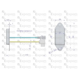 Alternator regulator ex230000 ex260000 c 330 c 3