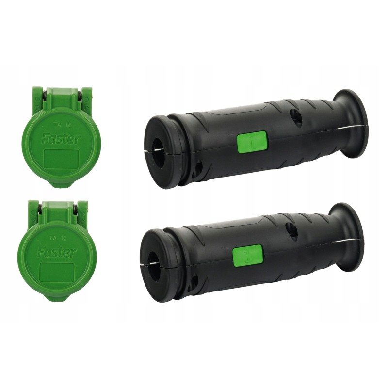 Euro socket cover, green, faster, 2 pcs. handles