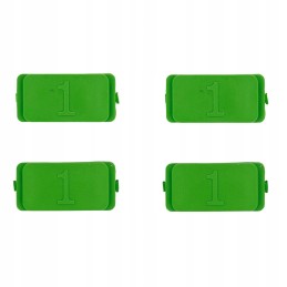 Euro socket cover, green, faster, 2 pcs. handles