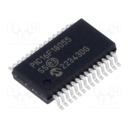 1 pcs x MICROCHIP TECHNOLOGY - PIC16F18055-I/SS - IC: PIC microcontroller, 14kB, 32MHz, EUSART,I2C / SPI,PWM,SMBus