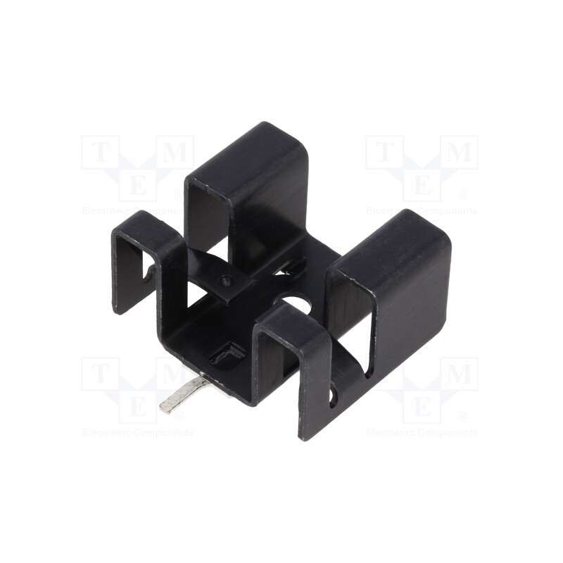 1 pcs x Advanced Thermal Solutions - ATS-PCB1033 - Heatsink: extruded, U, TO220, black, L: 21.6mm, W: 25.4mm, H: 12.7mm