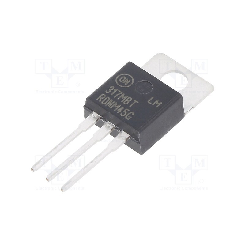 1 pcs x ONSEMI - LM317MBTG - IC: voltage regulator, linear,adjustable, 1.2÷37V, 0.5A, TO220