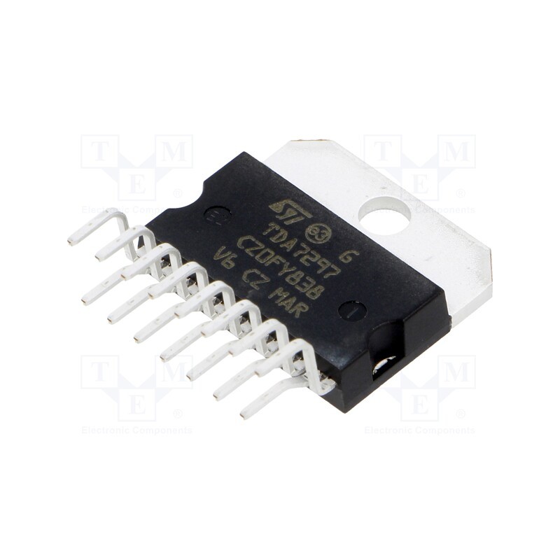 1 pcs x STMicroelectronics - TDA7297 - IC: audio amplifier, Pout: 30W, stereo, 6.5÷18VDC, Ch: 2