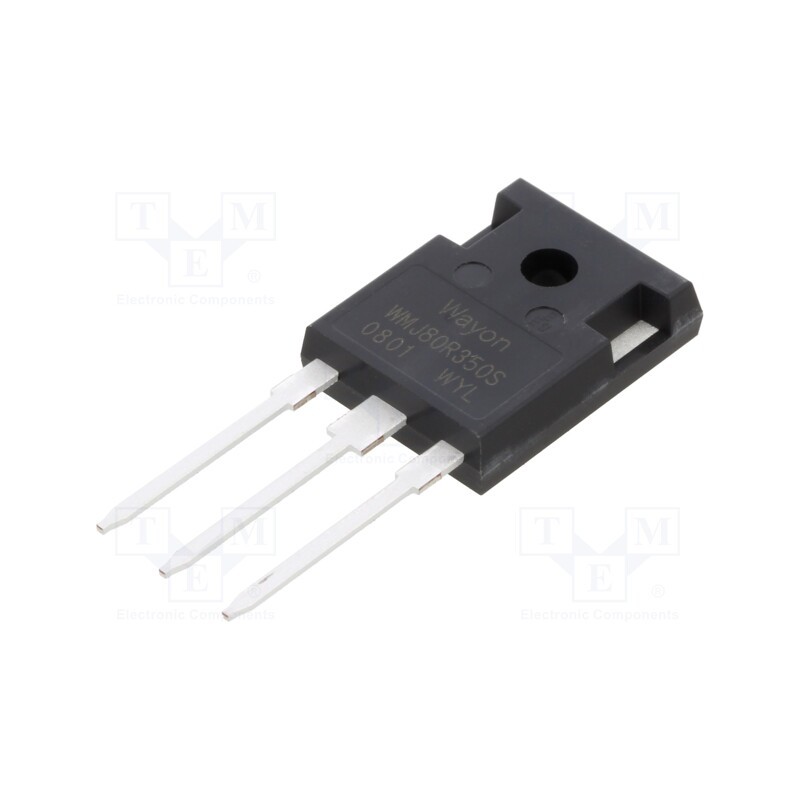 1 pcs x WAYON - WMJ80R350S - Transistor: N-MOSFET, WMOS™ S, unipolar, 800V, 8.4A, Idm: 56A, 183W