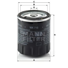 Fuel filter db om615 617 w12 mann filter
