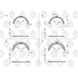 Set of half rings n090 c360 90030623 ursus