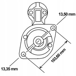 Starter john deere re42730 re19187 12v 3 0kw
