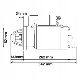 Starter john deere re42730 re19187 12v 3 0kw