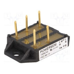 1 pcs x POWERSEM - PSD 68/14 - Bridge rectifier: three-phase, Urmax: 1.4kV, If: 68A, Ifsm: 300A