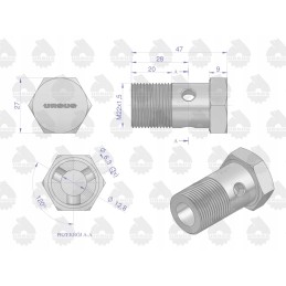 Hydraulic lift connector 84420005 c 385 o