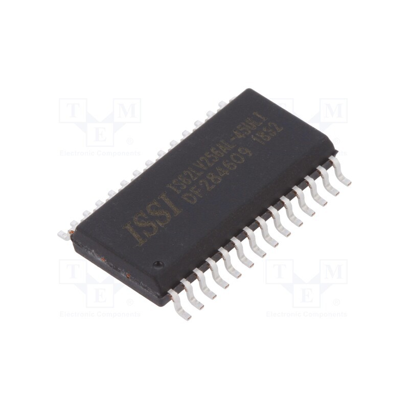 1 pcs x ISSI - IS62LV256AL-45ULI - IC: SRAM memory, 256kbSRAM, 32kx8bit, 3.3V, 45ns, SOP28, parallel