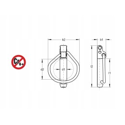 Pin with double protection 10x65 oe9 5